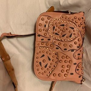 Patricia Nash blush studded Rosa purse